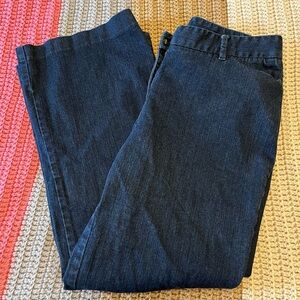 Talbots Dark Blue Denim Trousers Petite